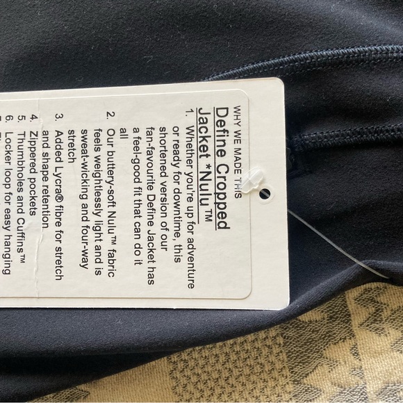 LULULEMON DEFINE CROPPED JACKET NULU - Picture 4 of 4